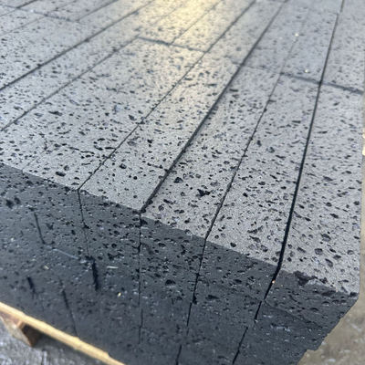 定制火山石马赛克背景墙别墅造景火山岩板洞石板园林仿古地铺石