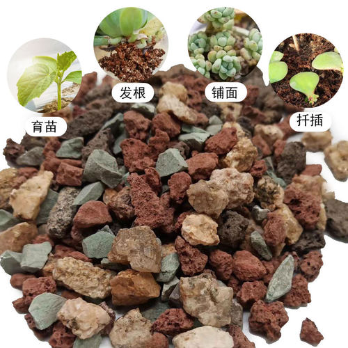 热销厂家虹彩石颗粒多肉铺面栽培透水虹彩石透气基质营养土沸石虹