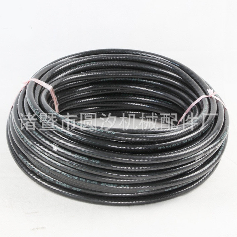 柴油管双层树脂耐油管双层夹线软管橡胶蓝黑里管外内管蓝蓝心6810