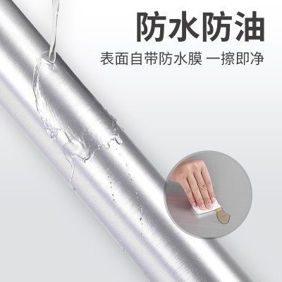 W1TR加厚金属膜贴纸防水自粘镜面拉丝改色贴膜室内翻新装饰即时贴