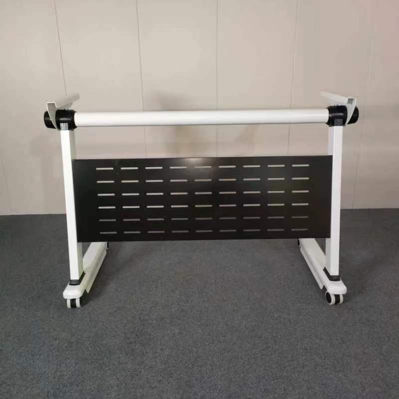 折叠会议可移动拼接长条课桌双人轮书桌子带办公学校桌椅子