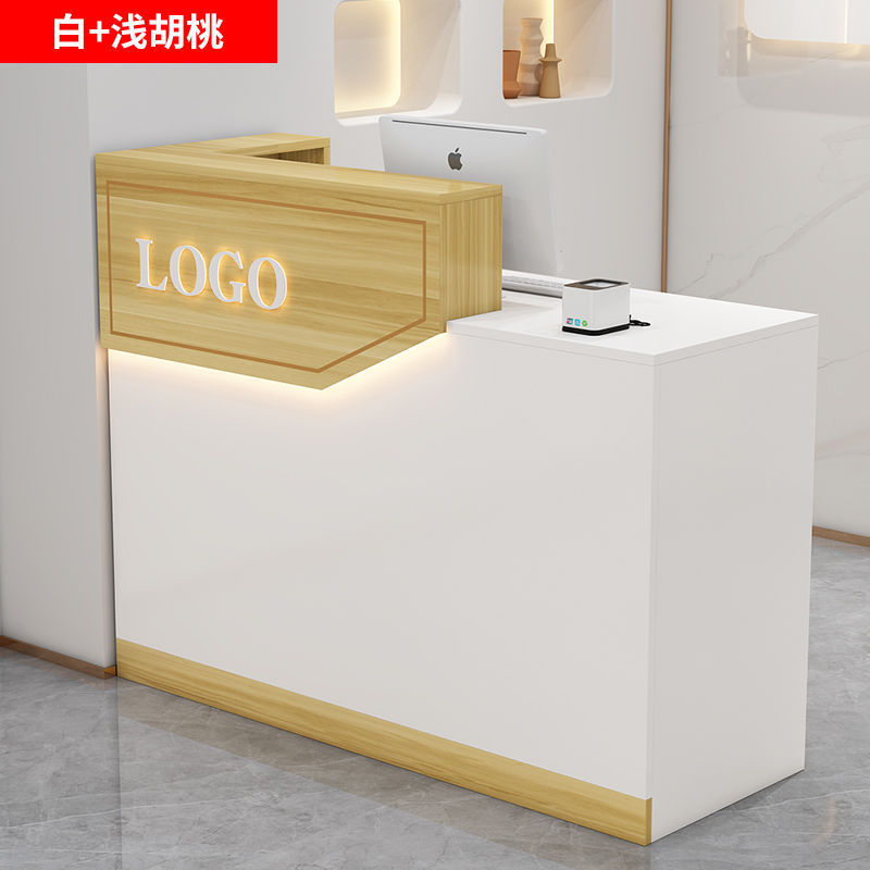 吧台收银台现代简约服装店女装店铺前台美发吧台收银台美容院前台