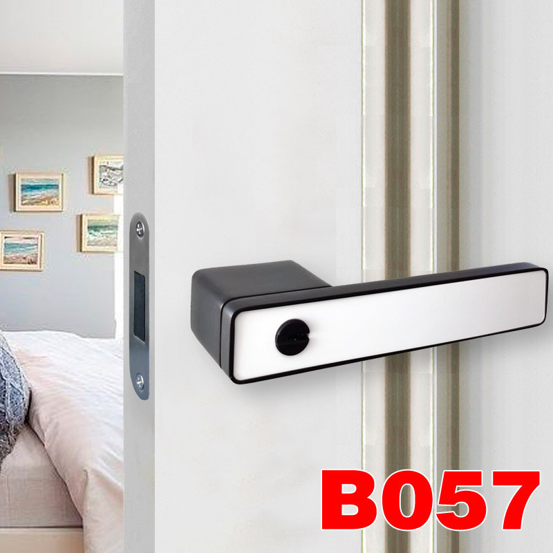 生态门锁卧室嵌板磁吸房门锁室内铝木门极简门锁可镶静音静音门锁