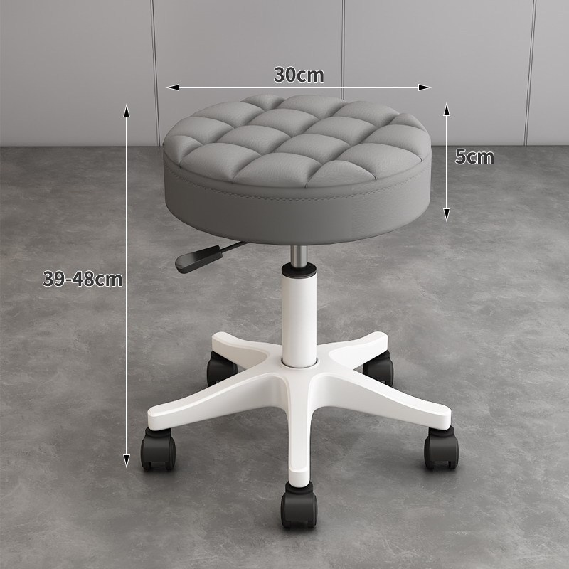 美发美甲理发椅美容院凳子滑轮旋转升降梳妆凳化妆圆凳吧凳大工椅