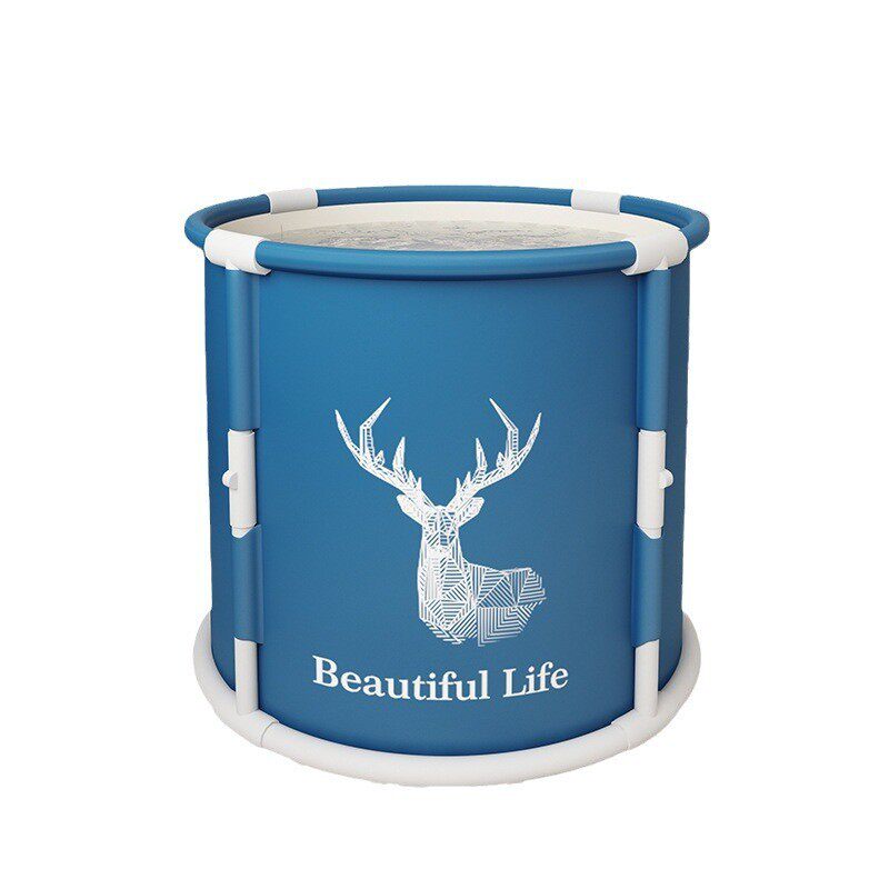 泡澡桶大人浴桶儿童家用全身式折叠浴缸洗澡盆圆形保温成人