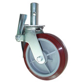 工业推车经济型万向轮带脚刹脚手架用脚轮鹰架轮货架脚手架脚轮