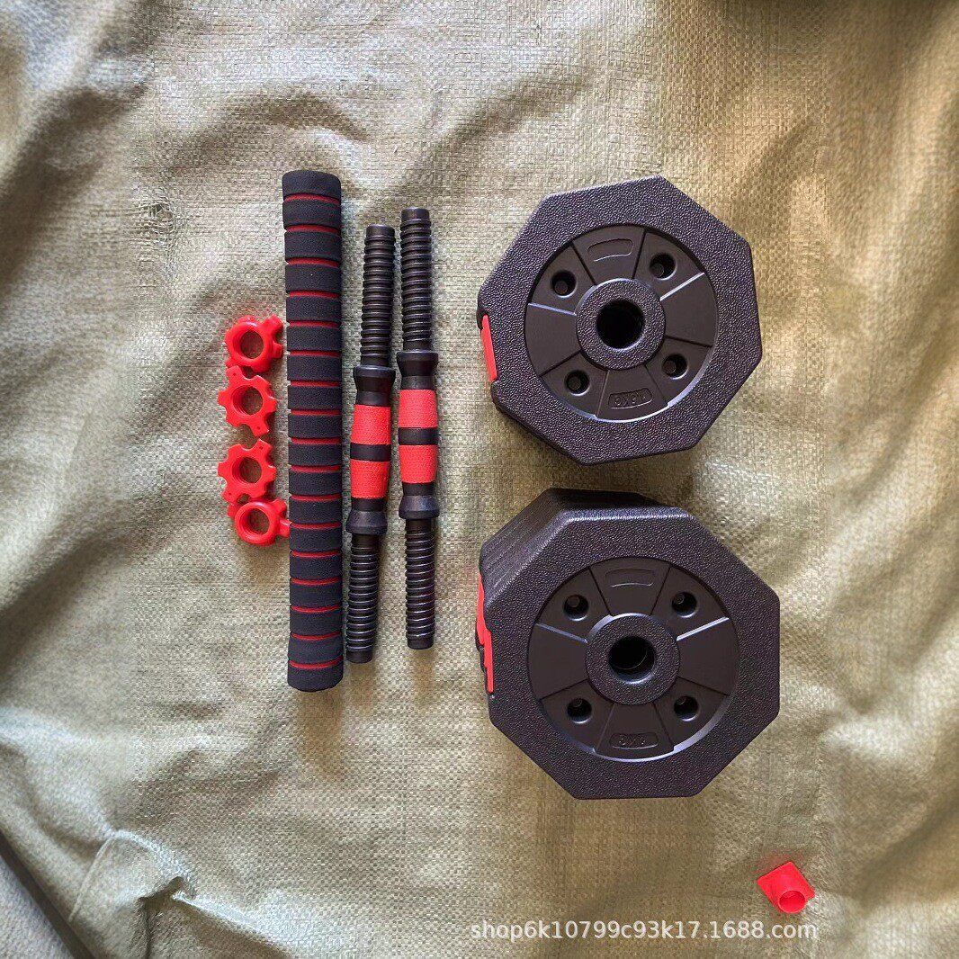 八角哑铃男士健身锻炼器材哑铃套组杠铃快速一整套全套组装