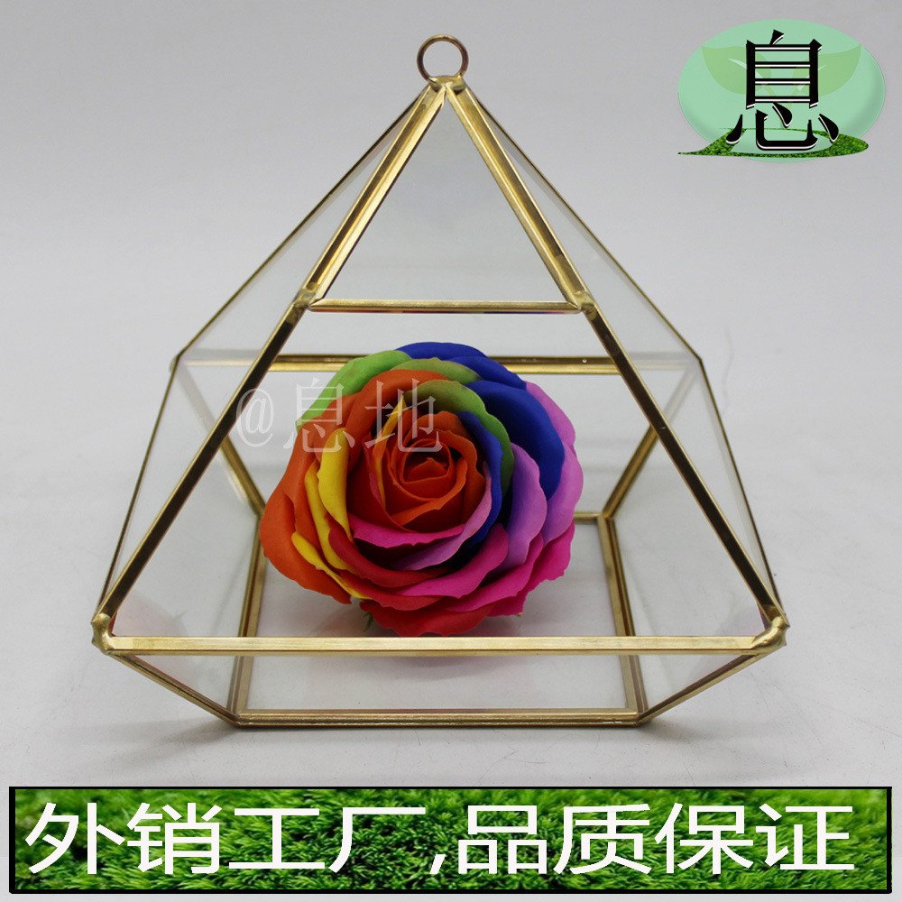 促销18005a几何!工厂直销焊锡微景观包邮多肉植物玻璃花房