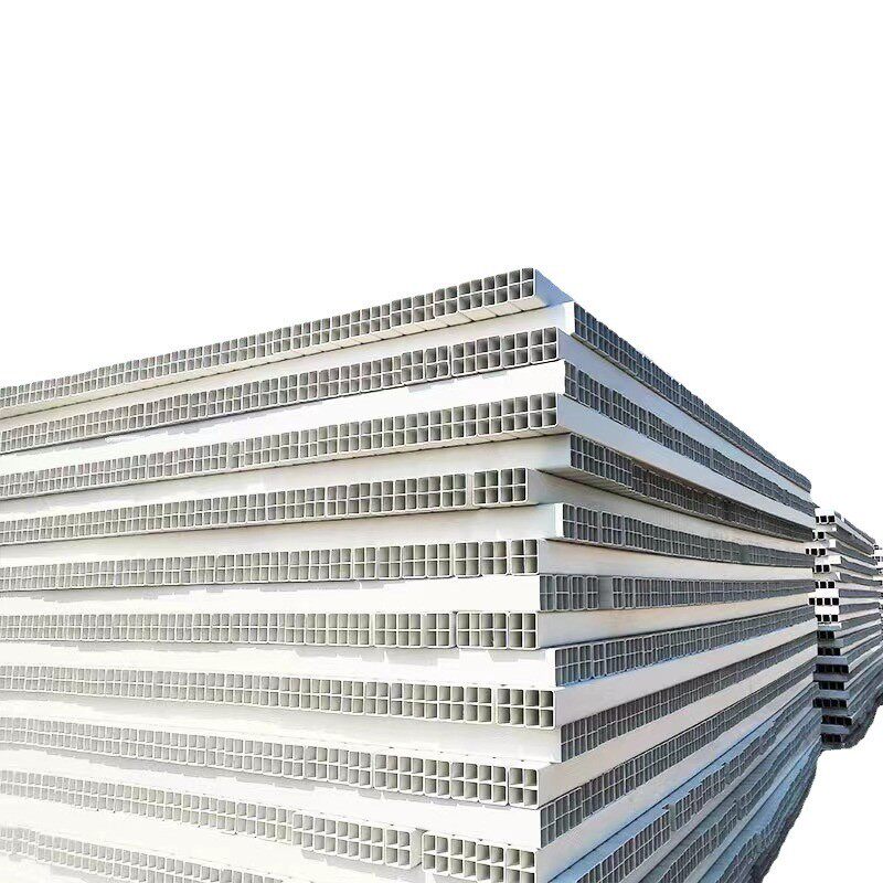 pvc多孔格栅管市政工程方形电力管pvc多孔白色地埋式通讯孔格栅管