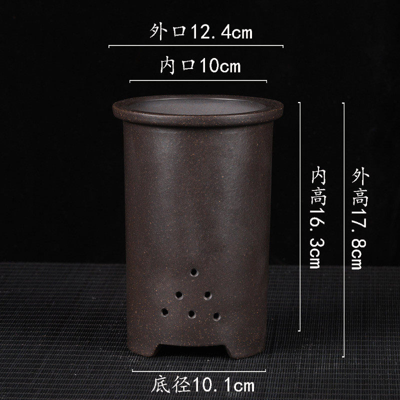 宜兴紫砂花盆签筒带红泥中号兰花盆古底座多肉菖蒲盆园艺花卉批发,鲜花速递/花卉仿真/绿植园艺,花盆,淘宝优惠券,粉丝福利购,淘宝优惠卷