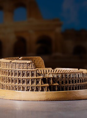 热销欧洲罗马竞技场树脂立体模型筑名意大利古罗马斗兽场创意桌面