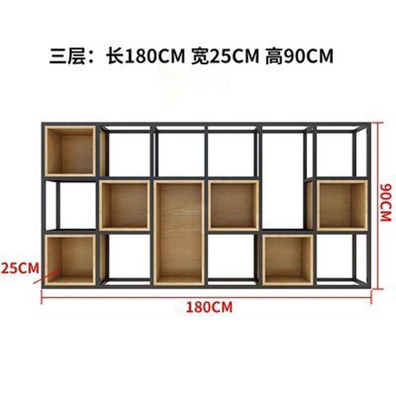 工业风铁艺墙上置物架多层书架实木墙面壁挂餐厅架子loft储物装饰