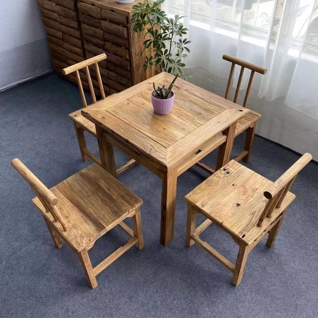 热销新中式榆木实木复古餐桌茶桌长条板凳吃饭桌椅书房桌椅办公桌,住宅家具,家用茶台/茶桌,淘宝优惠券,粉丝福利购,淘宝优惠卷