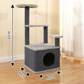 厂家批发方形猫窝爬房子一体豪华双层太空舱猫咪架大型猫爬架