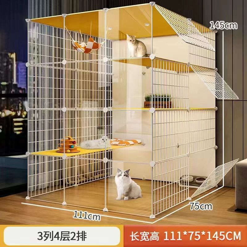 超大猫笼子别墅三层猫超大室内家用宠物猫咪猫屋窝舍空间折叠