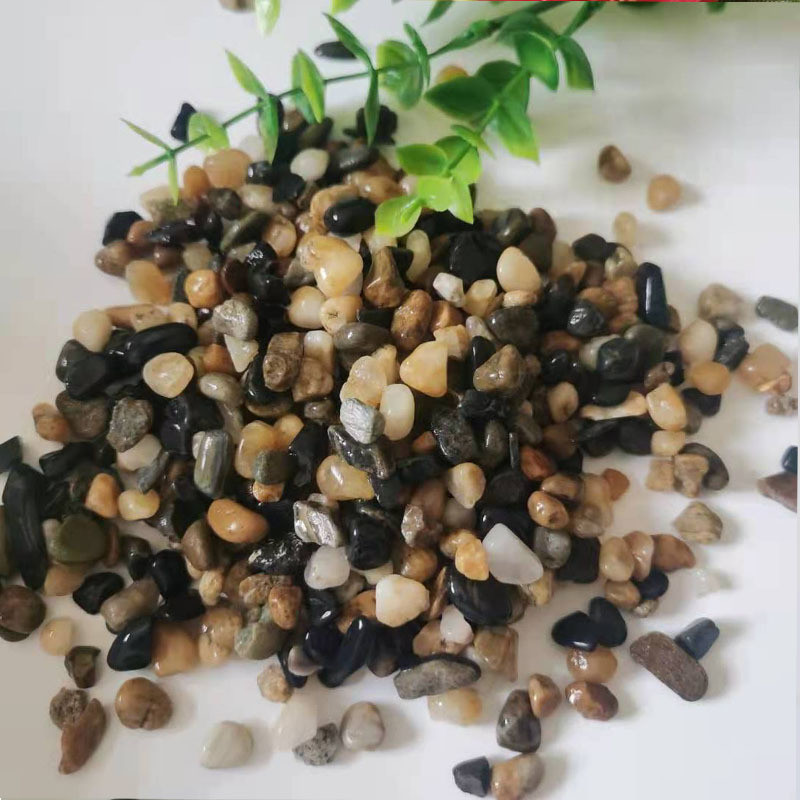 造景供应溪流砂鱼缸底砂厂家河沙原生溪流石豆石滤料