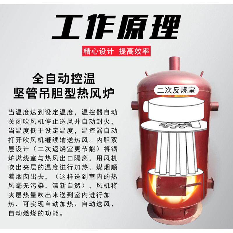 厂房控温温室大棚热风炉 养殖育雏燃煤升温炉 电子控温智能取暖炉