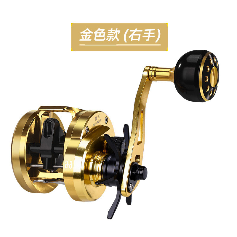 威和夜牙鼓轮雷强10kg刹车金属淡海两用力框架不锈钢轴承加深线杯