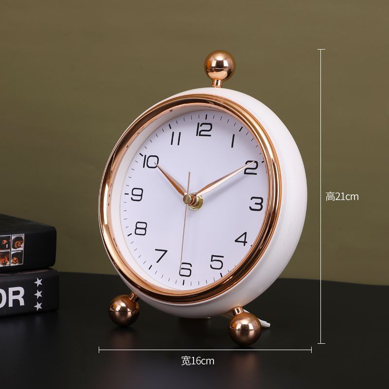中式钟表座钟客厅家用坐钟时钟摆件桌面摆钟摆放卧室创意北欧台钟