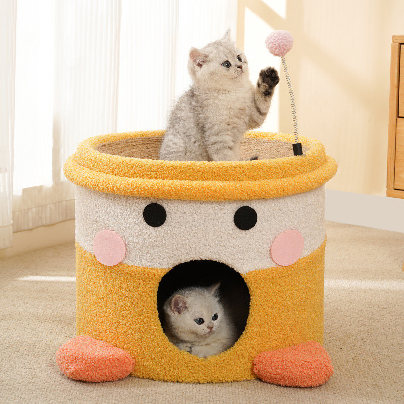 喵仙儿猫爬架剑麻桶猫窝猫树一体双层不占地小型猫抓板四季通用