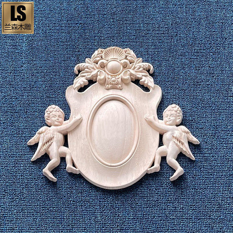 东阳木雕实木雕刻门花天使贴花浮雕背景墙装饰欧式法式柜门家具花,家居饰品,装饰摆件,淘宝优惠券,粉丝福利购,淘宝优惠卷