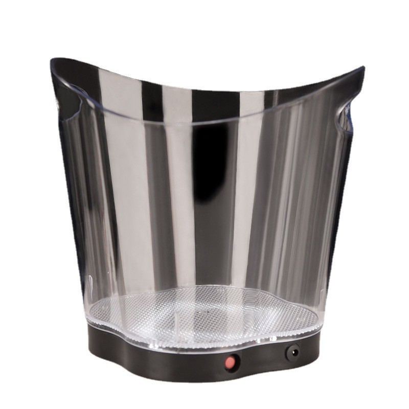 酒吧红酒用高档ktv装酒桶透明双提手塑料发光冰桶装冰桶酒具