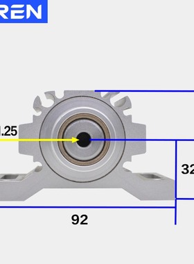 定位气缸DWF40X30X40X50X60X70X80-0-10-20-30开料机阻挡飞机气缸