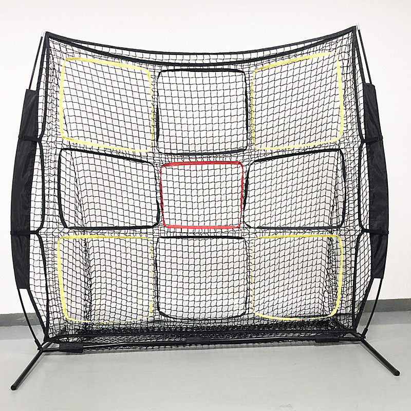 九宫格网网架便携式多功能棒球橄榄球足球训练挡飞盘投手练习网