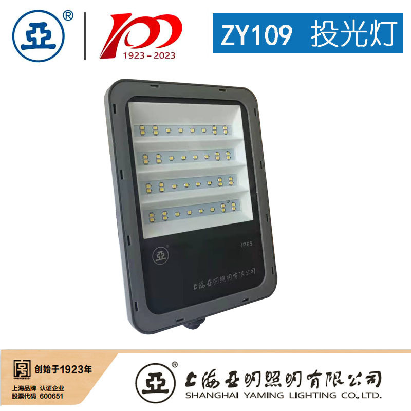 上海亚明zy109-世纪100w150w200w室外泛光灯亚牌led投光灯亚