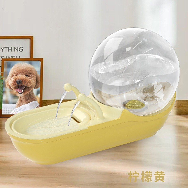 小清新蜗牛饮水器宠物自动喂狗狗款大容量水猫咪饮水机厂家直销