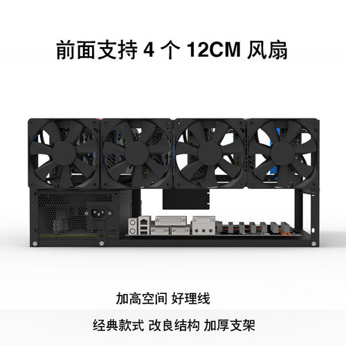 现货开放式机箱6显卡量支架6gpu机架出口包装固定大优惠包邮