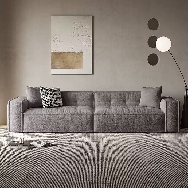 奶油豆腐块网红沙发小户型海绵客厅简约现代直排风轻奢家商用云朵