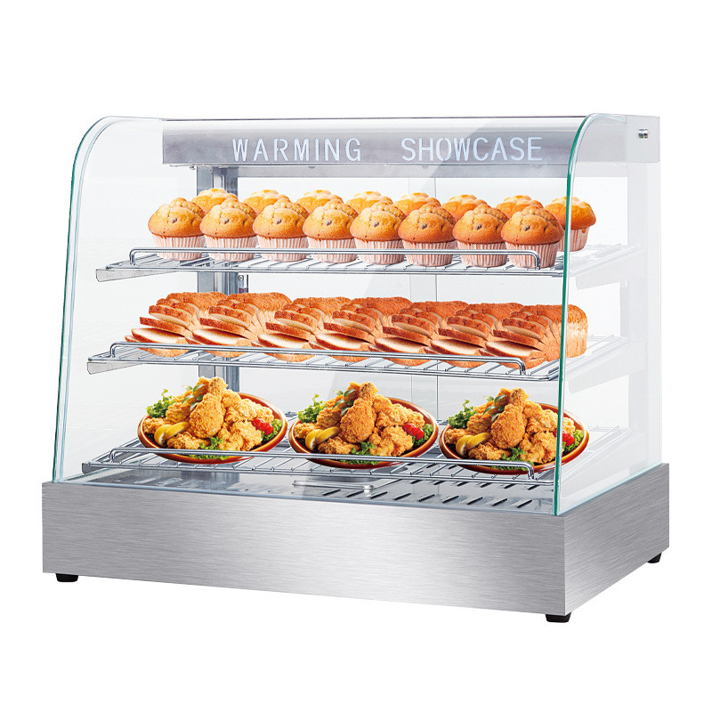 鼎晟701保温展示柜电热商用台式陈列柜熟食品面包蛋挞熟食保温柜