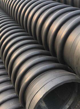 厂家直供增强流式hdpe节缠绕管sn6缠绕克拉管耐高温增强缠绕管