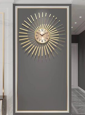 热销静音石英钟表卧室挂钟客厅个性创意轻奢欧式时尚时钟简约家用