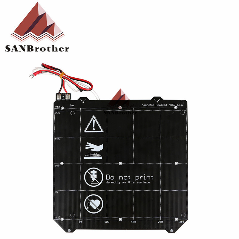 热销prusamk3smk52magnetic磁铁3d打印机配件mk3加热板热床pei板