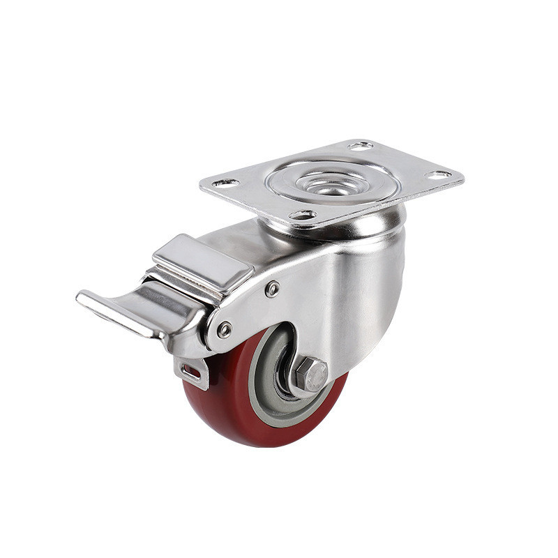 304脚轮脚轮3寸4寸5寸万向轮防锈刹车不锈钢