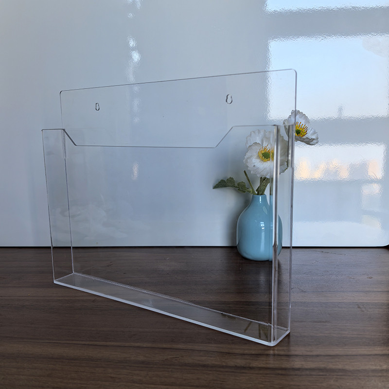 透明亚克力壁挂a4文件夹盒资料收纳办公用品公司办公室企业悬挂