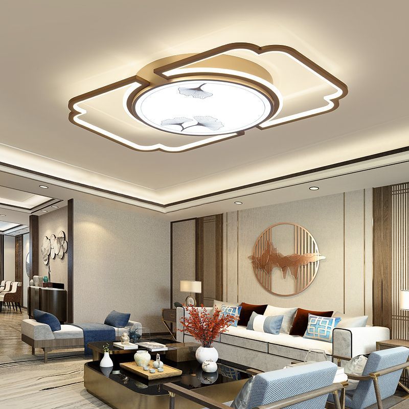 热销新中式吸顶灯客厅灯具led房间书房套餐组合中国风卧室灯2023