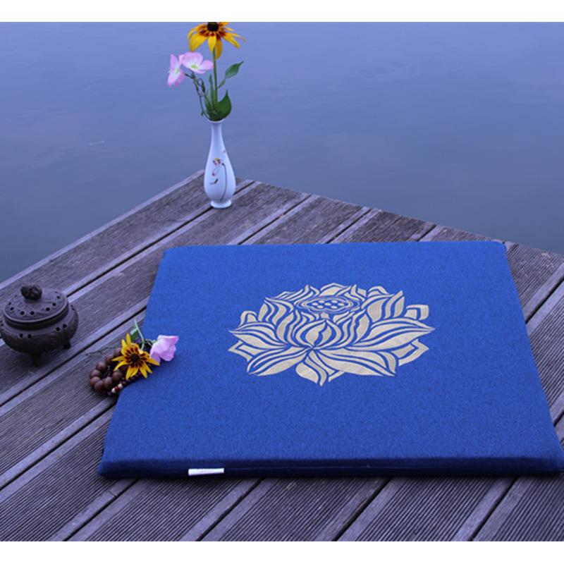 修金莲方形禅苏绣坐垫蒲团椰棕打坐垫大拜垫大礼拜垫禅坐垫冥想垫