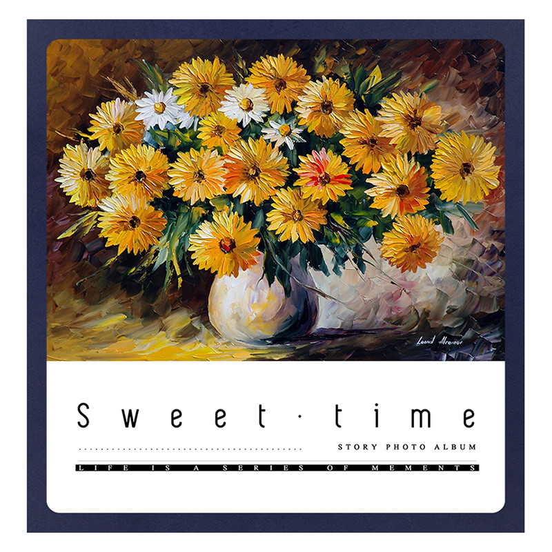 7wlo大容量复古5粘贴式6寸7寸寸覆膜手工diy相册本家庭照片影集