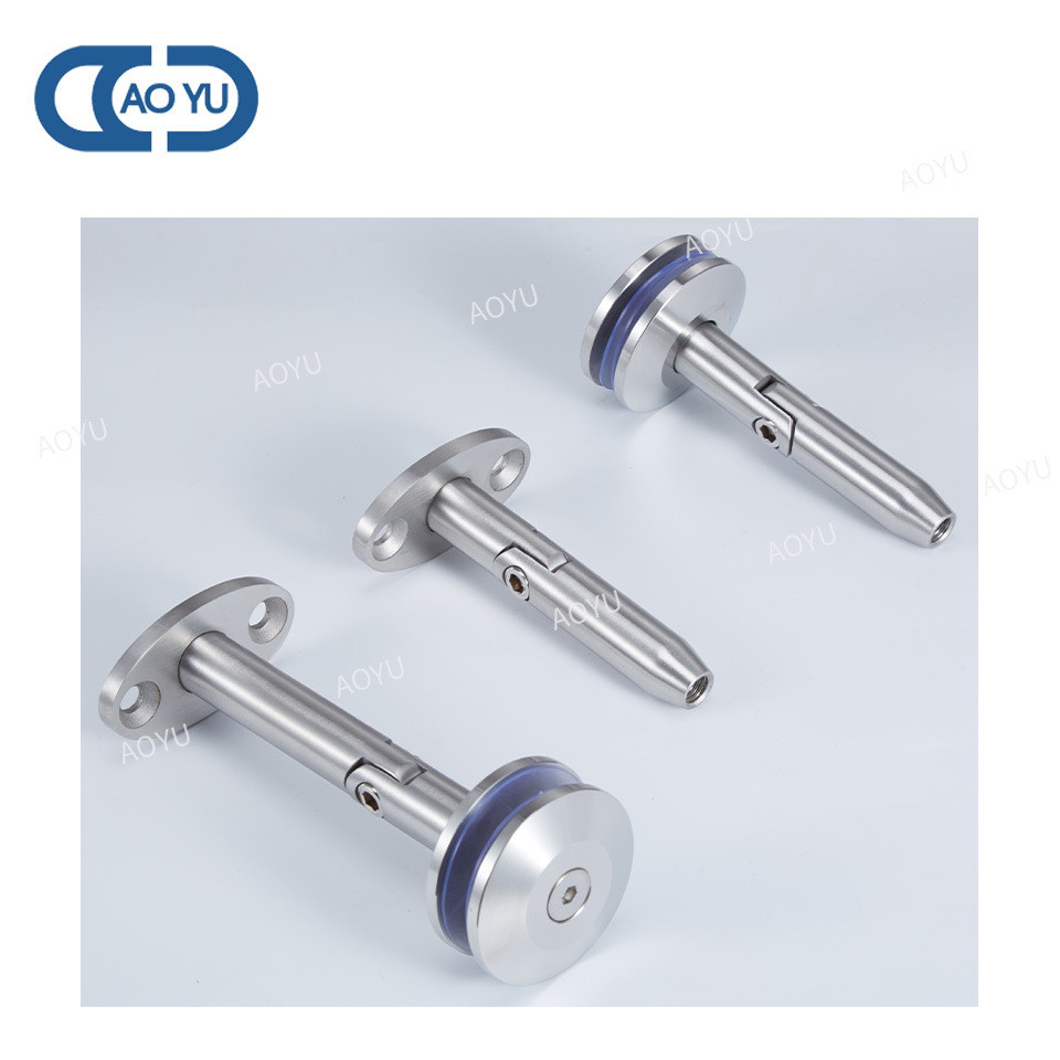 出口热销定做304不锈钢玻璃五金配件雨棚遮雨幕墙拉杆连接件