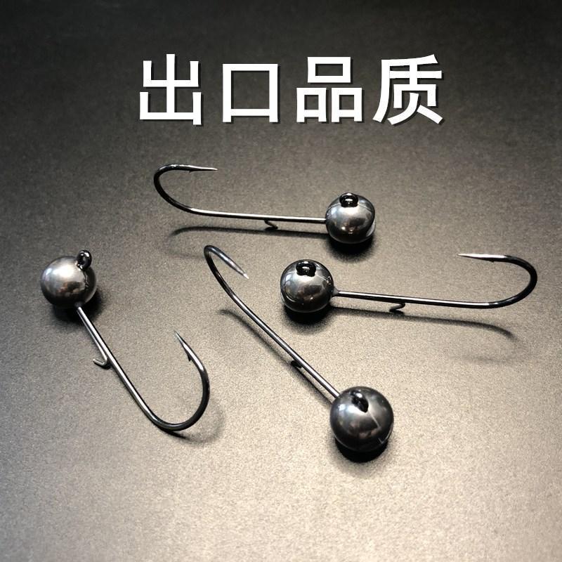 钨钢铅头钩内德钓组路亚软饵鱼钩防挂黑坑高比重小体积出口品质