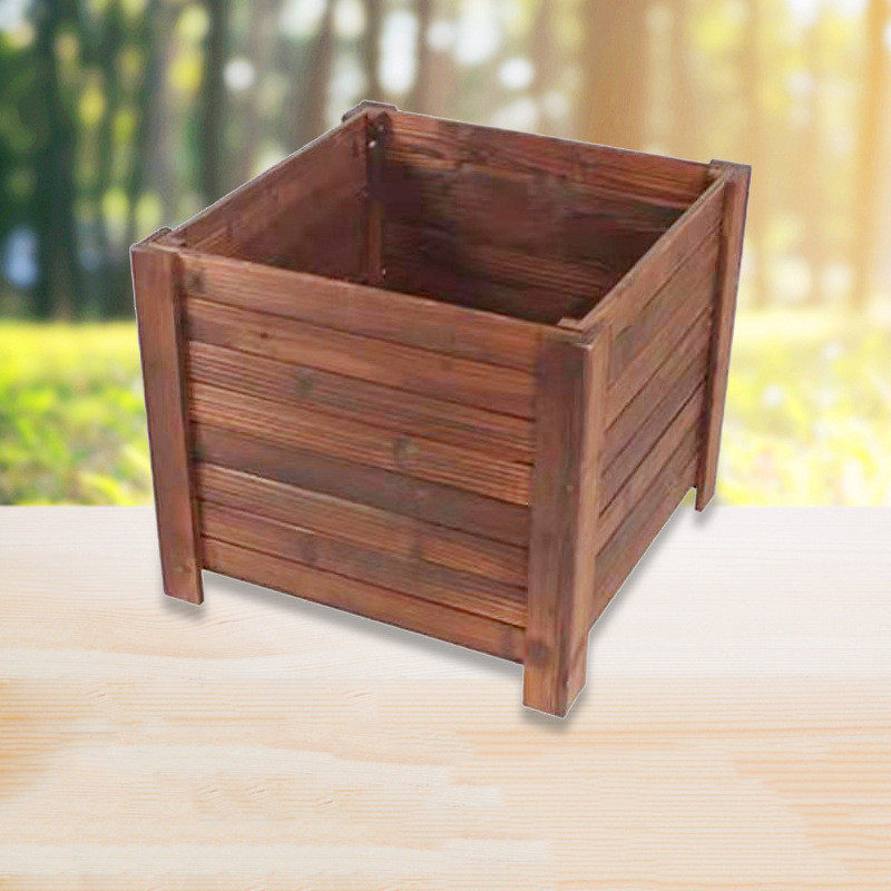 户外碳化防腐木花箱批发室外杉木种植箱花园大号碳化方形木花槽,鲜花速递/花卉仿真/绿植园艺,花盆,淘宝优惠券,粉丝福利购,淘宝优惠卷