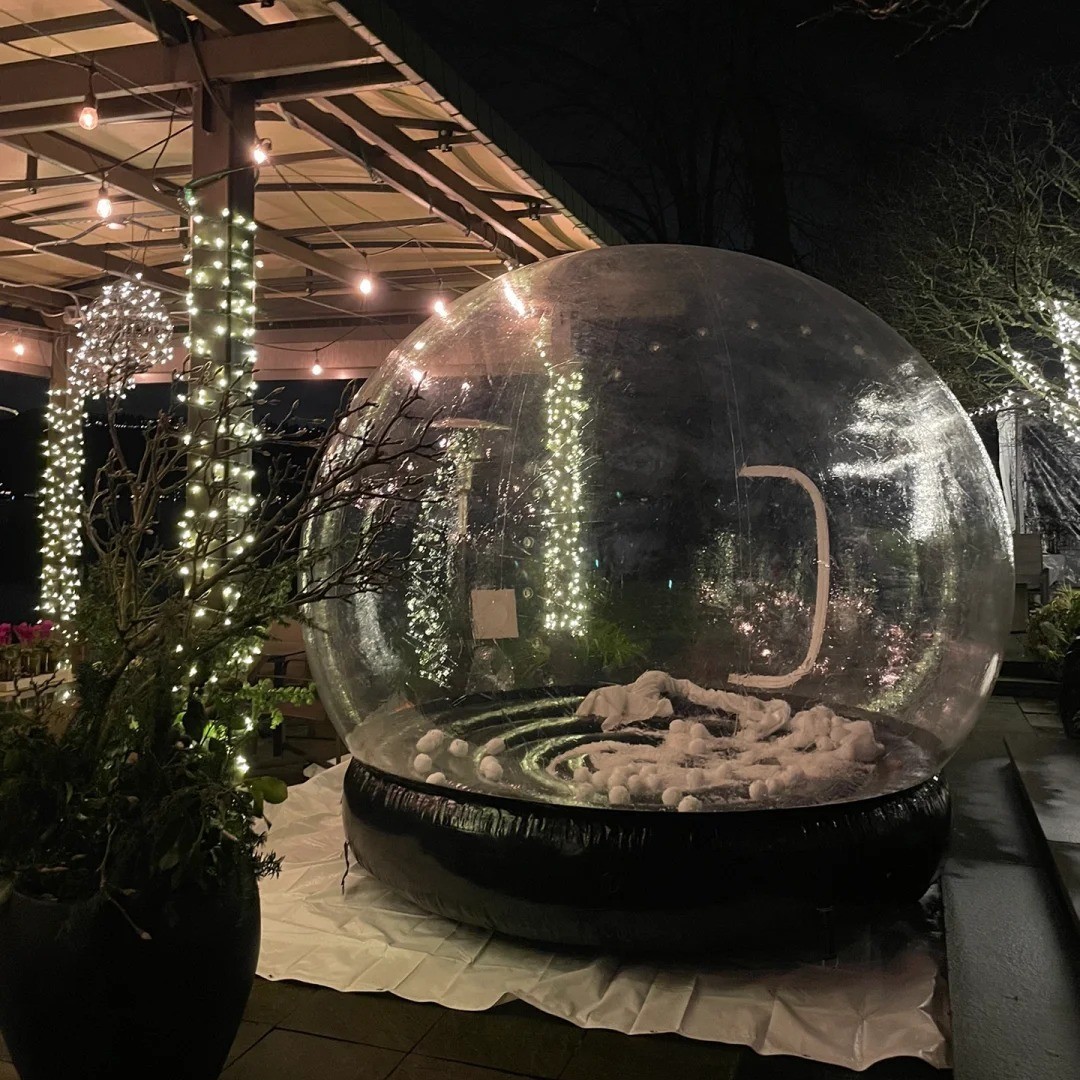 充气元旦透明球泡泡屋帐篷圣诞梦幻水晶球活动广告雪花球气模