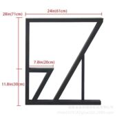 金属桌腿吧台桌脚办公桌五金支架铁艺餐桌支架茶几桌子腿现货