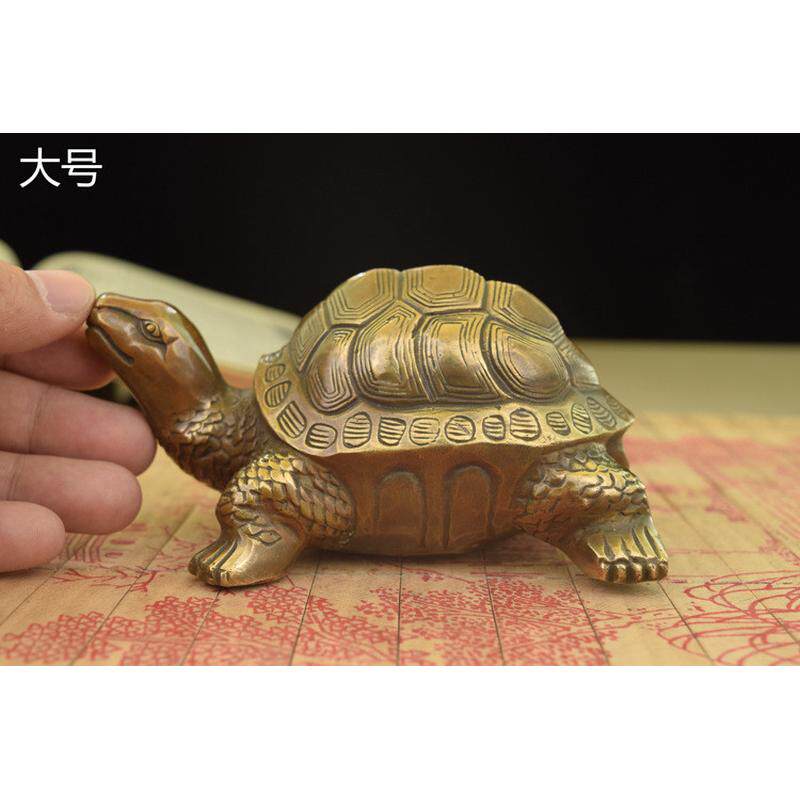 纯铜摆件黄铜龟摆件工艺品寿龟青色龟长寿龟书房厅长寿龟装饰品