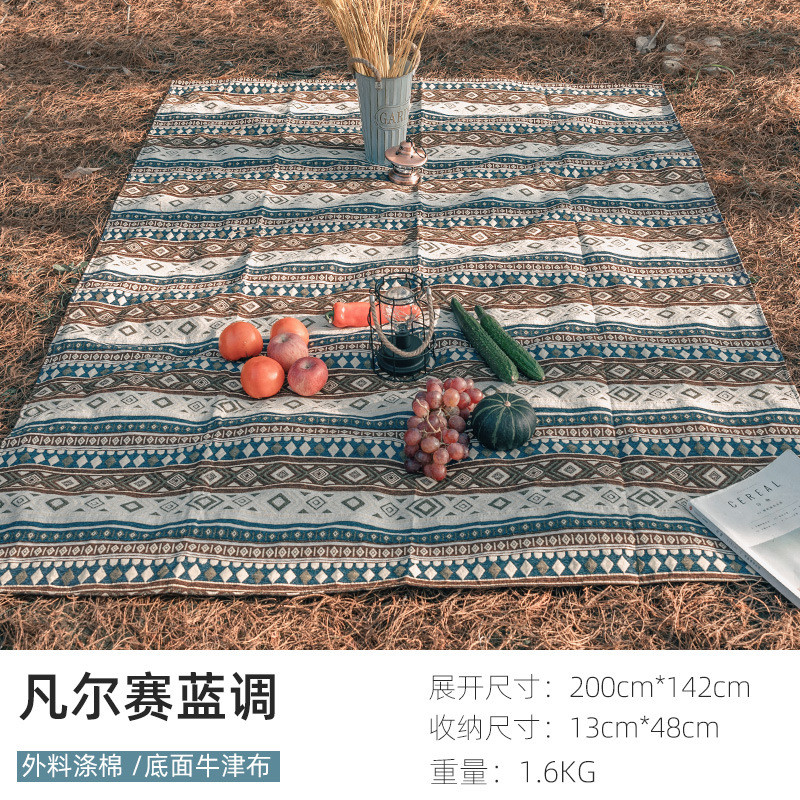 野餐垫防潮垫野炊户外地垫便携防水日式野餐布田园郊游网红ins风