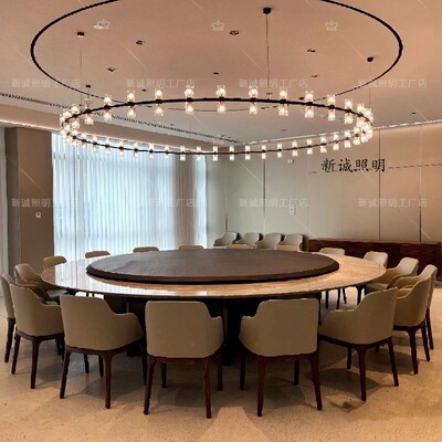 99ch现代简约包厢吊灯宴会厅别墅包间酒店大堂餐厅客厅玻璃水