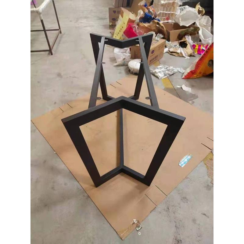 不锈钢脚小型家用餐台大理石餐桌白蜡木v字型轻奢一桌四椅吃饭桌